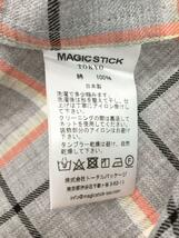 MAGIC STICK◆半袖シャツ/M/コットン/GRY/チェック_画像4