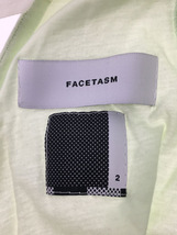 FACETASM◆21SS/TEE WITH OPEN BACK/カットソー/2/コットン/GRN_画像3