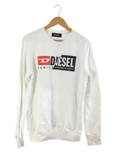 DIESEL◆ロゴスウェット/S-GIRK-CUTY/M/コットン/WHT/A00349-S-GIRK-CUTY-01AJH