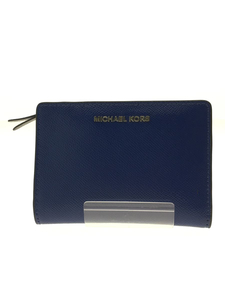 MICHAEL KORS◆2つ折り財布/-/BLU/レディース/32F8SF6D6T