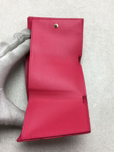 Christian Dior◆DIOR Caro Compact Wallet/3つ折り財布/レザー/PNK/レディース/カナージュ_画像4