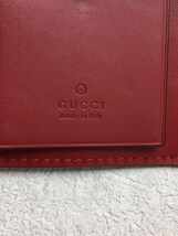 GUCCI◆キーケース_グッチシマ/フェイクレザー/RED/レディース_画像3