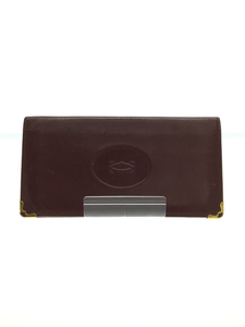 Cartier* long wallet / leather /BRD/ plain / lady's 