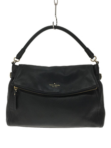 kate spade new york◆ショルダーバッグ/レザー/BLK