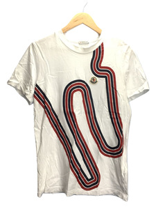 MONCLER◆SS T-SHIRT/ロゴTシャツ/XS/コットン/WHT/白