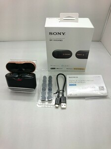 SONY◆イヤホン・ヘッドホン WF-1000XM3 (B) [ブラック]/Blue tooth//カナル型 完全ワイヤレス ノイズキャンセリング