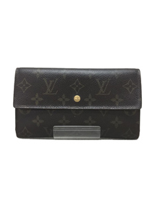 LOUIS VUITTON◆ポルト・トレゾールインターナショナル_モノグラム_BRW/PVC/BRW/総柄/レディース