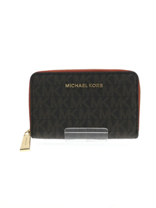 MICHAEL KORS◆財布/PVC/BRW/モノグラム/レディース/32H9GJ6D0B