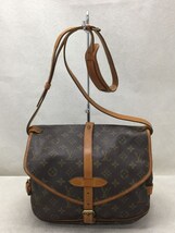 LOUIS VUITTON◆ソミュール30_モノグラム_BRW/M42256/ブラウン/ショルダーバッグ/PVC/BRW_画像1