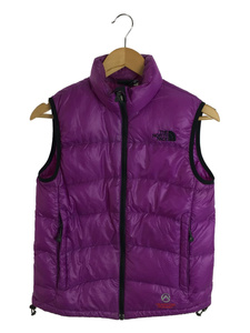 THE NORTH FACE◆ACONCAGUA VEST_アコンカグアベスト/S/ナイロン/パープル/無地