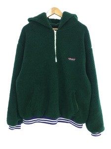 X-LARGE◆ブルゾン/XL/ポリエステル/GRN/101224012013/HALF ZIP BOA HOODIE