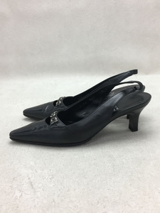 Salvatore Ferragamo◆サンダル/UK5.5/BLK/レザー