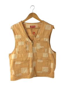 Supreme◆Patched Denim Vest/パッチドデニムベスト/S/コットン/BEG