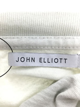 JOHN ELLIOTT◆LS UNIVERSITY TEE/長袖Tシャツ/-/コットン/グリーン/無地/3120900021_画像3