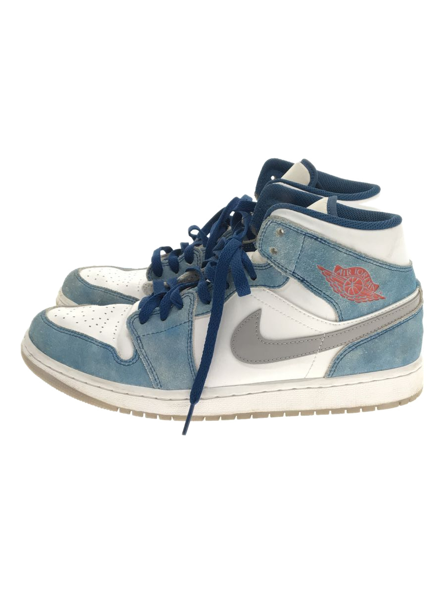 Nike Air Jordan 1 Mid SE White/Hyper Royal/Red 25.5cm DN3706-401