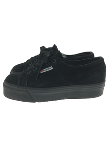 SUPERGA◆ローカットスニーカー/US6.5/BLK/スウェード