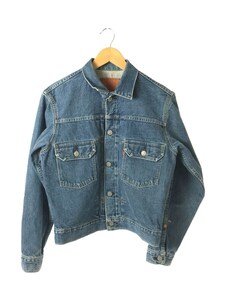 Levi’s◆2nd/ビッグE/赤耳/ボタン裏J02/復刻/Gジャン/38/デニム/IDG/71507/穴有