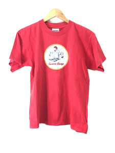 GILDAN◆おさるのジョージ/90s/カナダ製/Tシャツ/L/コットン/RED