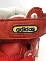 adidas◆ハイカットスニーカー/26.5cm/RED/エナメル/forum mid_画像8