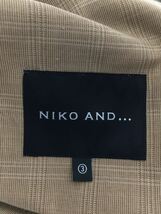 niko and...◆セットアップ/M/ポリエステル/BEG/チェック/H201MJ15AD/使用感有_画像3