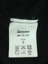 amne/Tシャツ/3/コットン/BLK/プリント_画像4