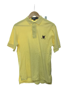 POLO RALPH LAUREN◆90s/USA製/POLO GOLF/ポロシャツ/S/コットン/YLW