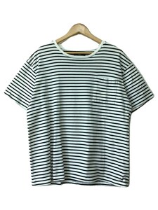 Rags MCGREGOR◆Tシャツ/L/コットン/WHT/ボーダー/211727102