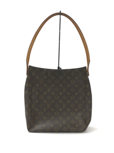 LOUIS VUITTON◆ルーピング_モノグラム_BRW/PVC/BRW