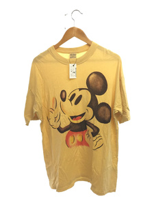 Dia Club/Disney/ミッキープリント/ヴィンテージ/Tシャツ/M/コットン/YLW