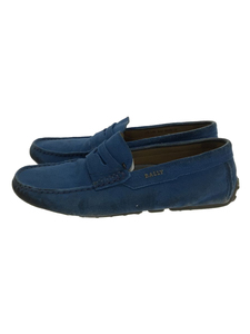 BALLY* deck shoes /US8/BLU/ suede 