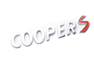 MINI ミニ COOPERS クーパーＳ リア エンブレム シルバー R52 R53 R56 R55 R57 R58 R59 R60 R61 F56 F55 F54 F57 F60