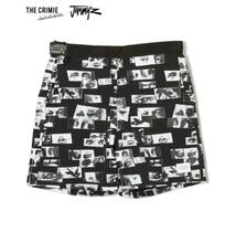 CRIMIE JIMMY'Z×THE CRIMIE モノアイズ ボードショーツ (ブラック×ホワイト) / JIMMY'Z×THE CRIMIE MONO EYES BOARD SHORTS_画像1