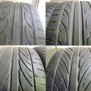 (H2870) メーカー不明 19インチ 8JJ+35/9JJ+38 メッキホイール 245/35R19 265/30R19 タイヤ4本の画像8