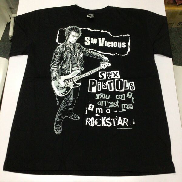 SR11D3. バンドTシャツ　XXLサイズ　SID VICIOUS シドヴィシャス　SEX PISTOLS セックスピストルズ