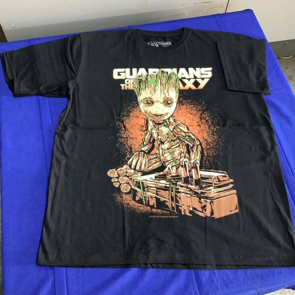 SR13D3. デザインTシャツ XXLサイズ　Guardians of the Galaxy ② ガーディアンズオブギャラクシー　GROOT グルート