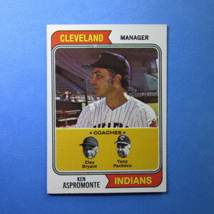 1974 Topps #521 Indians Leaders