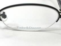 6K-205 新品 未使用 眼鏡 メガネフレーム Pinky＆Dianne オーバル チタン ハーフリム シンプル ピンキー＆ダイアン 女性 レディース メンズ_画像3