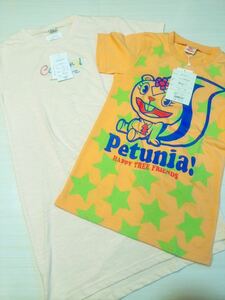 (送料無料)新品未使用品 キッズ・女の子用 半袖Tシャツ &ロングTシャツ 2枚セット☆サイズ 140 胸囲65〜72㎝☆素材 ポリエステル65%綿35%