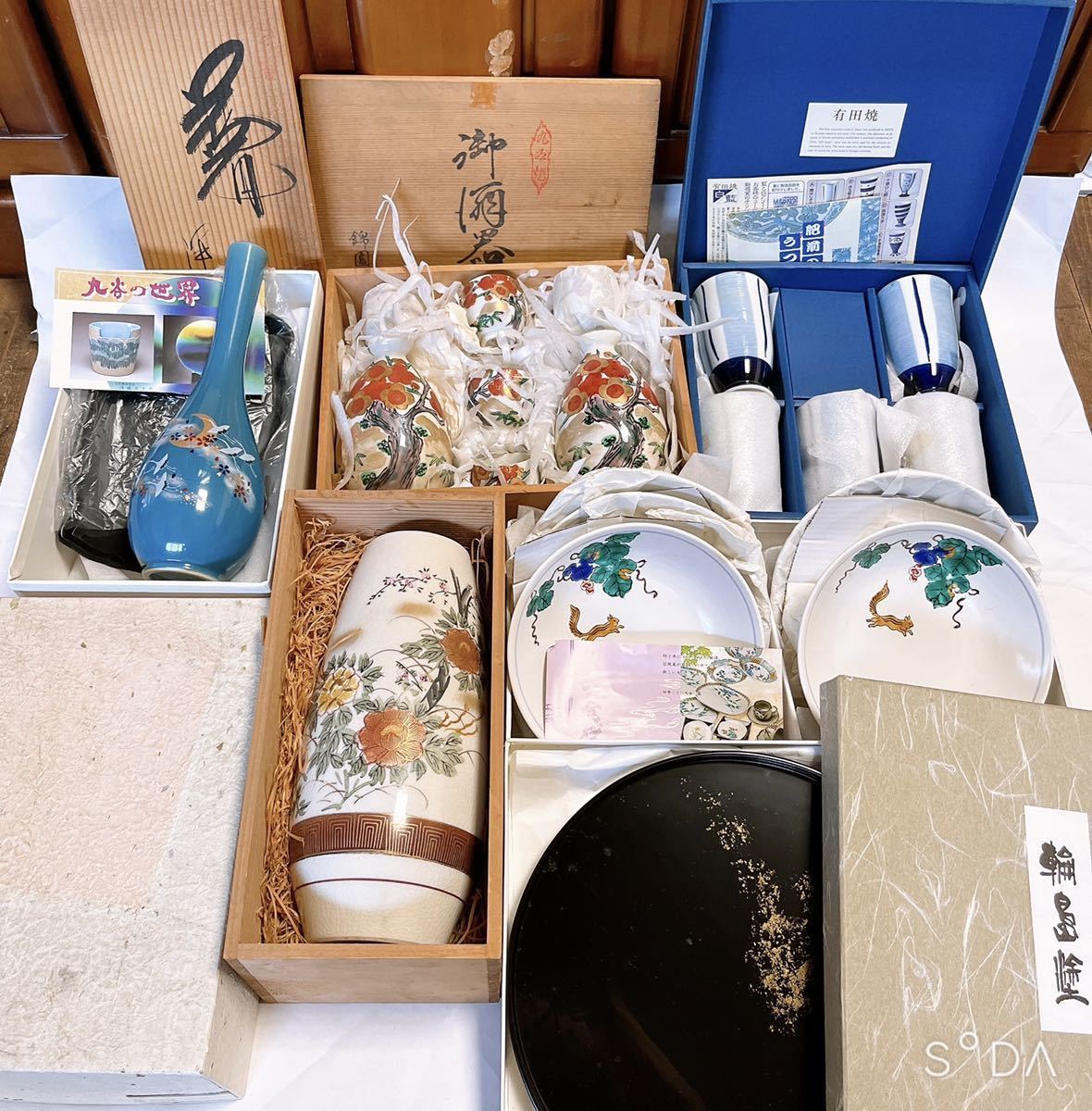 和食器 九谷焼 有田焼 酒器 木箱 花器 輪島塗 お盆 骨董品 食器 茶器