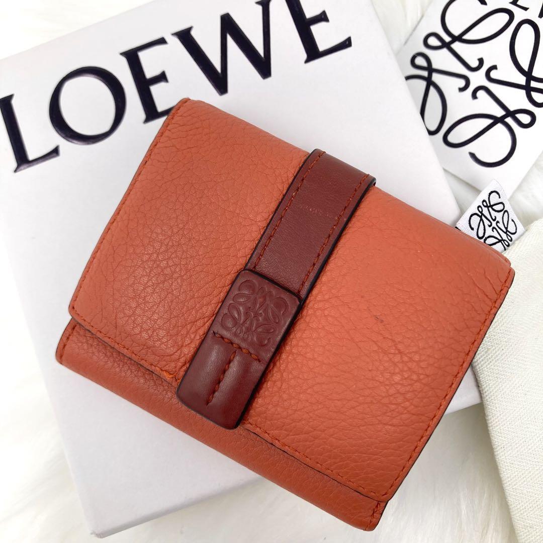 即日発送　LOEWE アナグラム　トライフォール　ウォレット