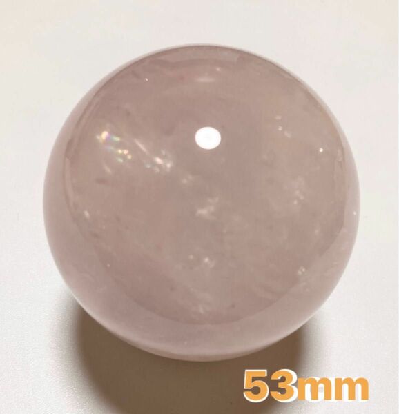 ローズクォーツ スフィア 53mm＊マダガスカル産 5A