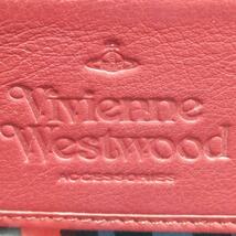 1円スタート ヴィヴィアンウエストウッド Vivienne Westwood オーブ エナメルレザー ラウンドジップ 長財布 レッド 赤 Q500_画像10