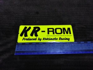 当時物 新品未使用 正規品 KR-ROM ステッカー 17㎝×6cm 柿本 カキモトレーシング ドリフト 走り屋 旧車