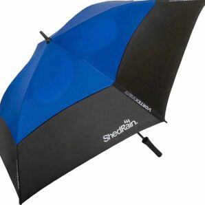 ［最安値］シェッドレイン　ボルテックス　ワンプッシュゴルフ傘 UVカット 折り畳み傘　青