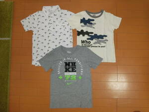 ユニクロ　NIKE　WASK(BEBE)　半袖Tシャツ　ポロシャツ3枚　男の子ボーイズ　140