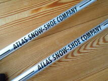 スキーストック　アルミ伸縮ストック　105cmから130cmまで　ski pole スキー伸縮ポール　atlas snow-shoe company_画像3