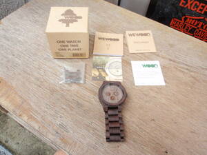  several times use .!WE WOOD( we wood ) natural wood made . wristwatch chronograph 