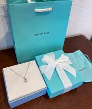 新品 正規品 ティファニーアンドコー tiffany&co ネックレス シルバー ディアドロップ 雫 ケース巾着紙袋リボン ドロップ プレゼント_画像5