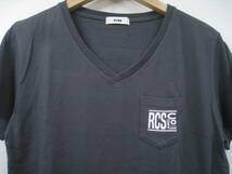 RCWB RODEO CROWNS WIDE BOWL ロデオクラウンズワイドボウル Tシャツ 半袖 Vネック 胸ポケット グレー サイズFREE_画像2