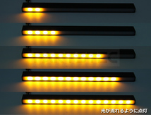 ホンダ N-ONE JJ1 JJ2 12V LED 流れる ウインカー機能付 デイライト 2個 アンバー/ホワイト 白/黄 スティックライト / 20-117_画像2